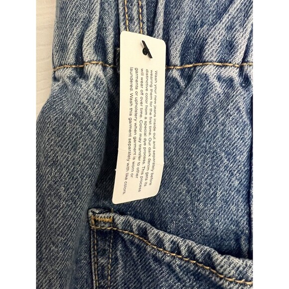 VTG Y2K Denim Skirt Arizona NWT Jean Paper Bag Mini Light Acid Wash Sz 11 - Picture 6 of 11